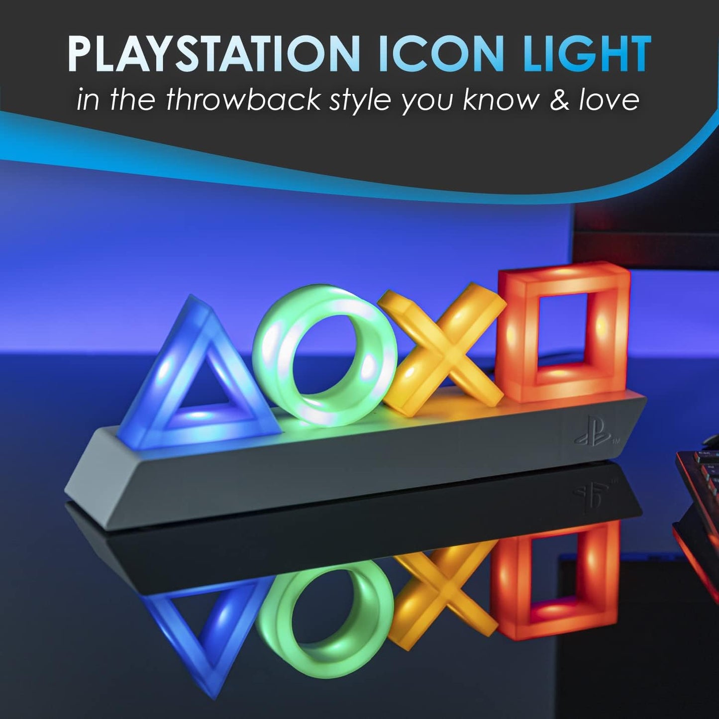 Lámpara Paladone PlayStation Heritage Icons Light